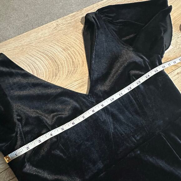 Birdy Grey Hannah Velvet Formal Bridesmaid Dress Black NEW M - Picture 8 of 12